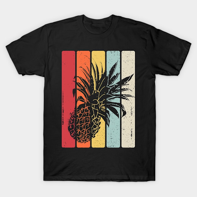 Vintage Distressed Pineapple Retro Summer Vacation T-Shirt by Dhmsh